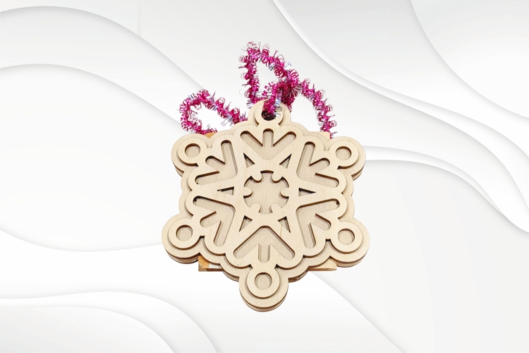 Christmas Snowflake Money Box Laser Cut Template