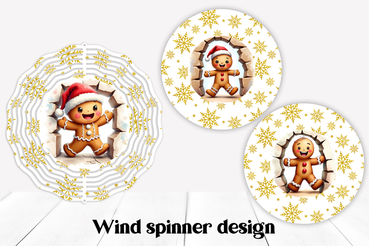 Christmas wind spinner PNG | Hole in wall wind spinner