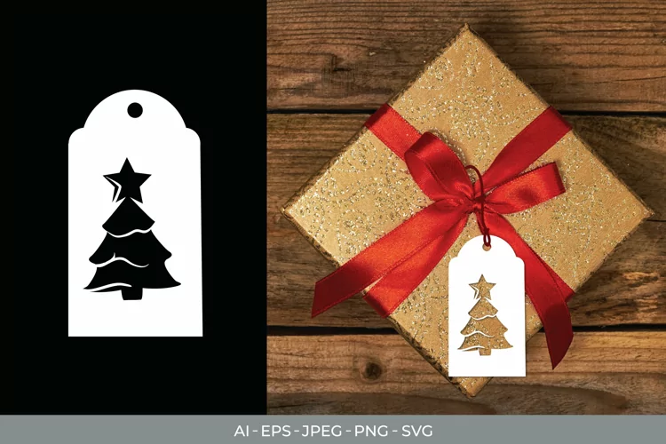Christmas Tree Tag Papercut