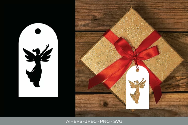 Christmas Fairy Tag Papercut