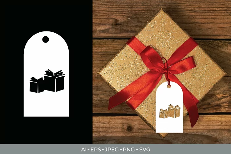 Christmas Gift Tag Papercut