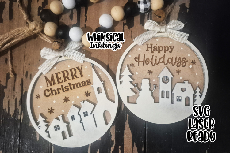 Christmas Village Silhouette Image 8
