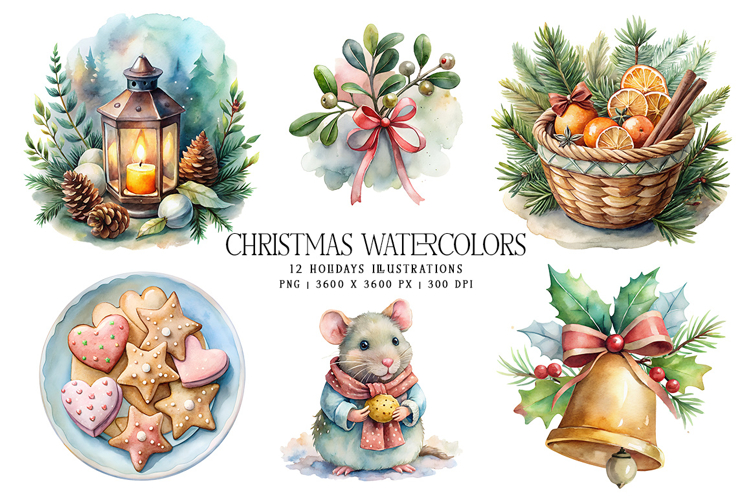 Christmas Watercolors