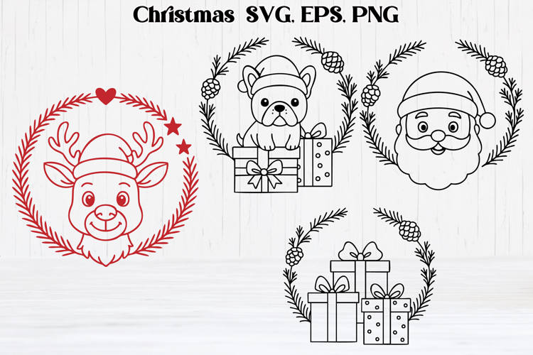 Christmas Silhouette Svg Image 3