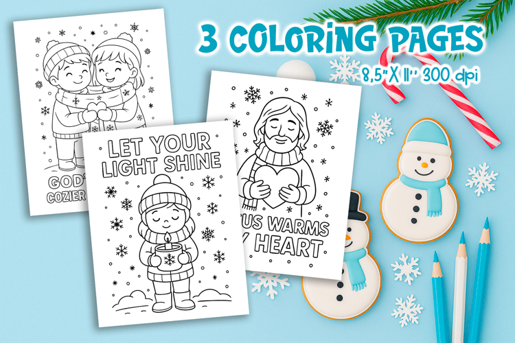 Winter Christian Coloring Pages | Kids Bible Printable