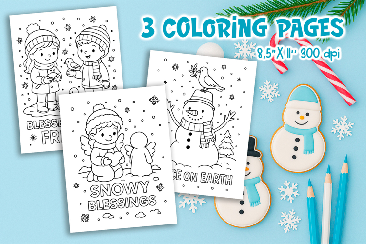 Winter Christian Coloring Pages | Kids Bible Printable