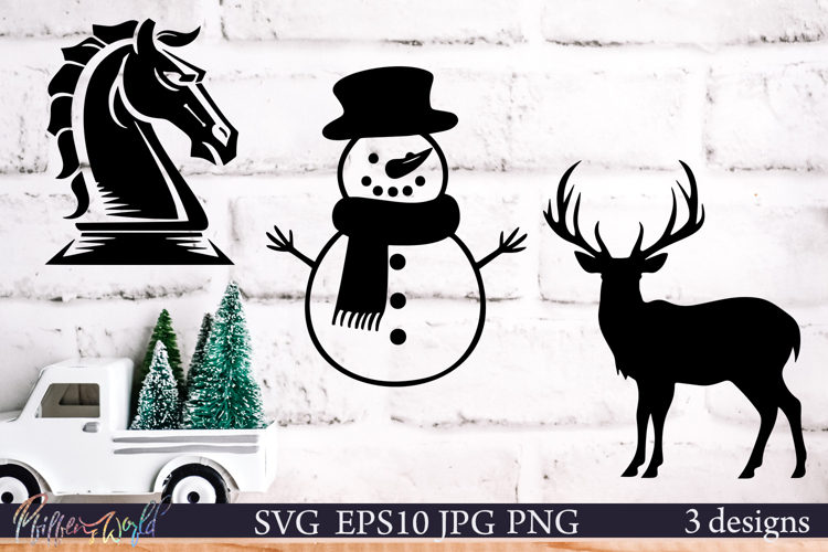 Christmas SVG | Winter Decorations | Horse and friends