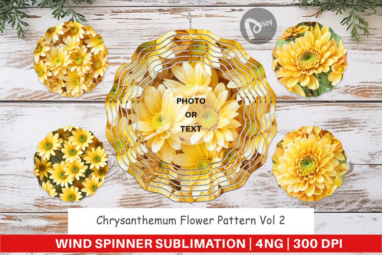 Wind Spinner Chrysanthemum Pattern