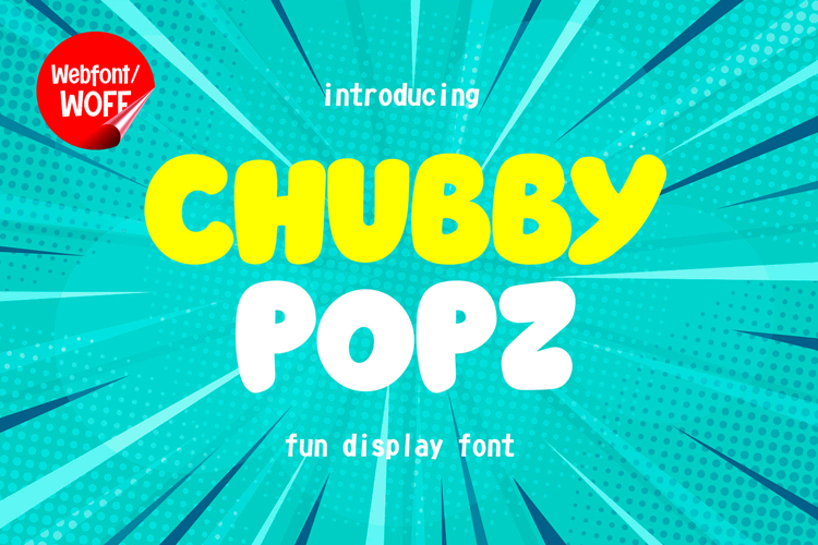 Chubby Popz | Cute Rounded Webfont for Fun Websites