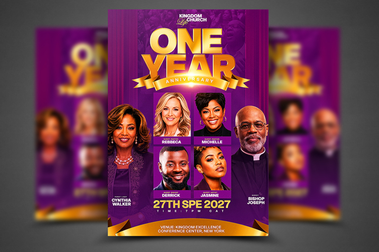 Church Anniversary Flyer Template