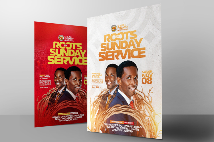 Church poster design template