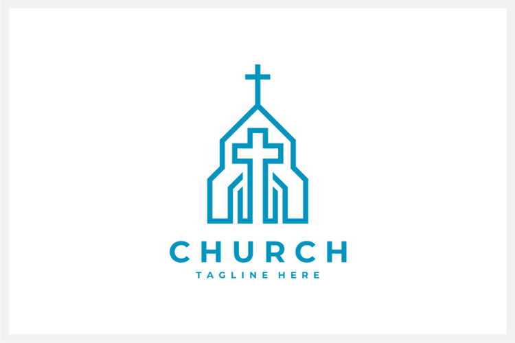 Church Logo Design Vector Template