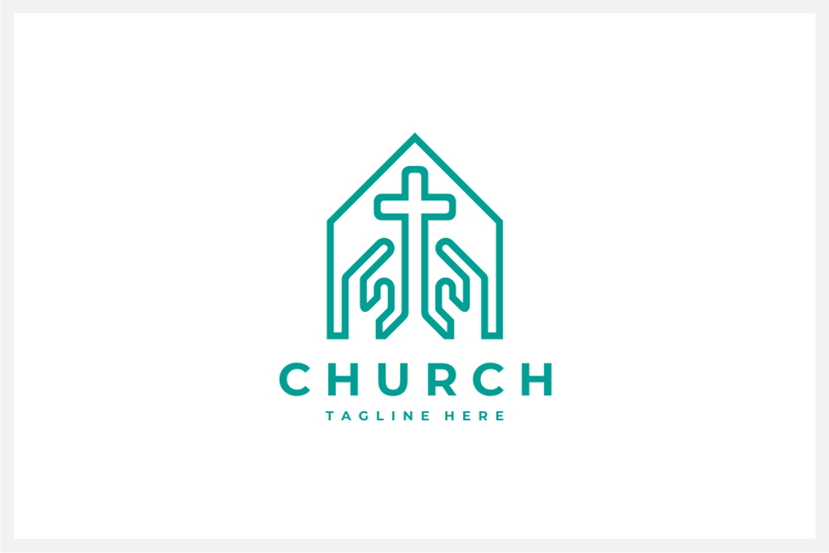 Church Logo Design Vector Template
