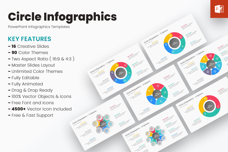 Circle Infographics PowerPoint Templates