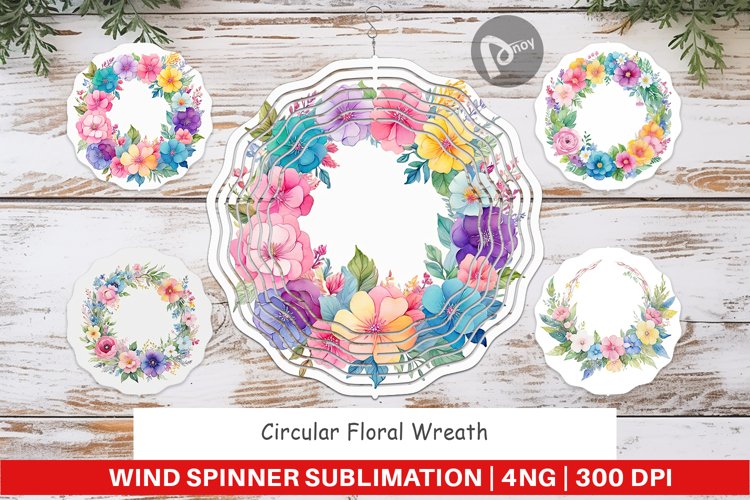 Floral Wreath Clipart Image 14