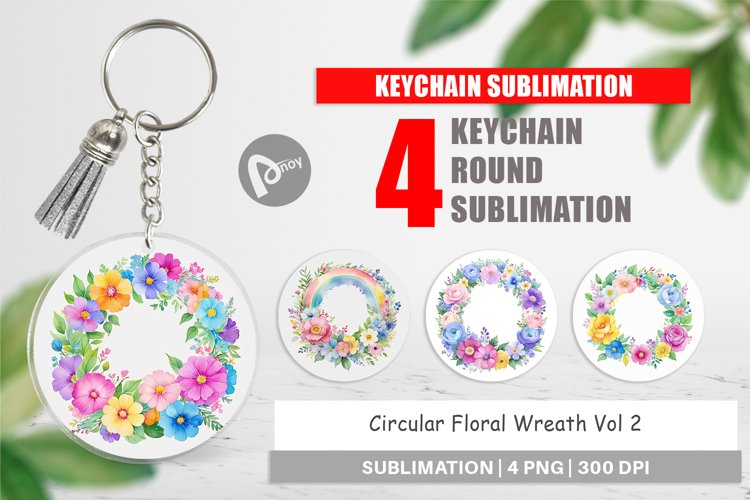 Floral Wreath Clipart Image 9