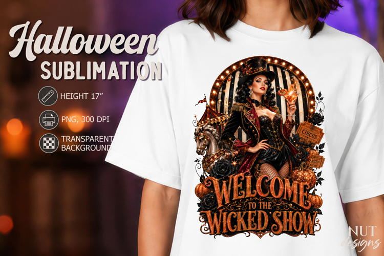 Welcome Wicked Show Halloween Glamour witch Carnival