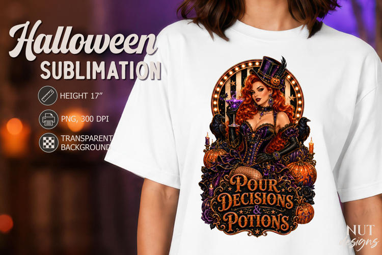 Halloween Glamour witch Carnival Pour Decisions Potions