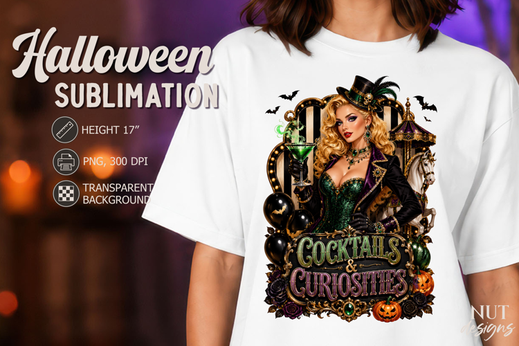 Halloween Glamour Witch Carnival Cocktail Curiosities
