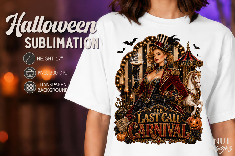 Vintage Halloween Witch The Last Call Carnival