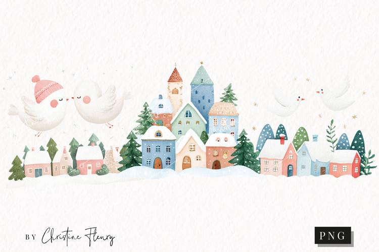 Christmas Watercolor Clipart Image 20