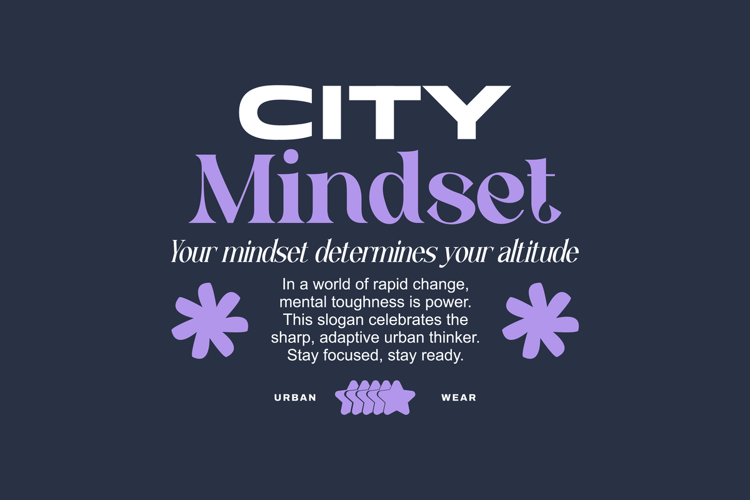 City Mindset Urban Typography T-shirt Design