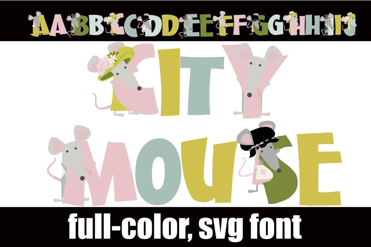 City Mouse Color Font