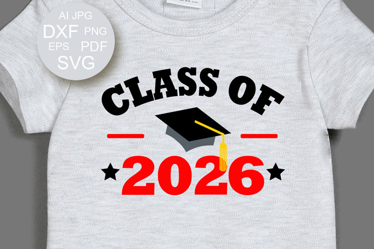 Class of 2026 Graduation cap Graduate shirt Senior 2026