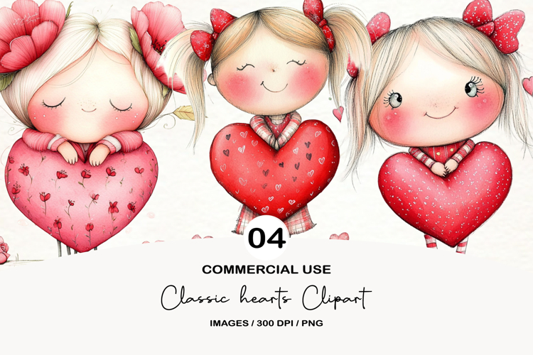 Valentine Hearts Clipart Image 22