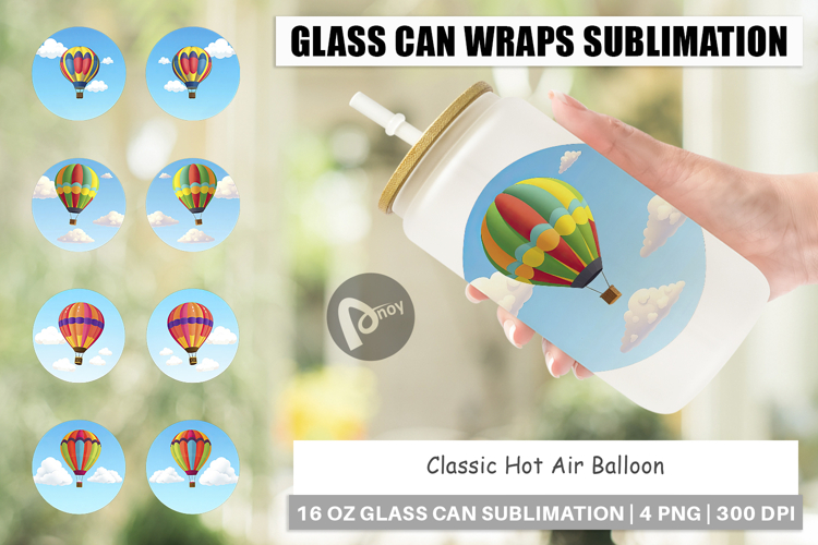 Glass Can Classic Hot Air Balloon