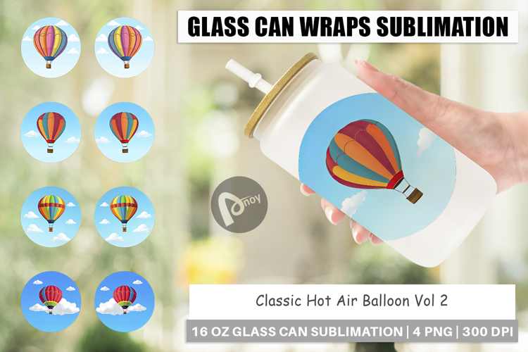 Glass Can Classic Hot Air Balloon