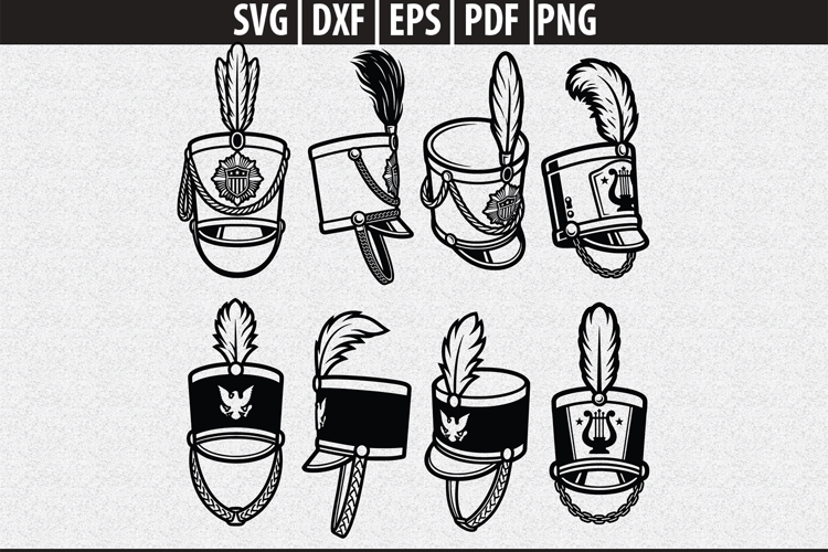 Classic shako marching band hat SVG | Marching Band Shirt