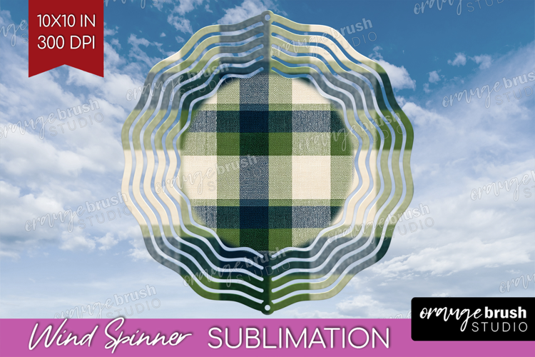 Tartan Plaid Wind Spinner Sublimation PNG - Tartan Pattern