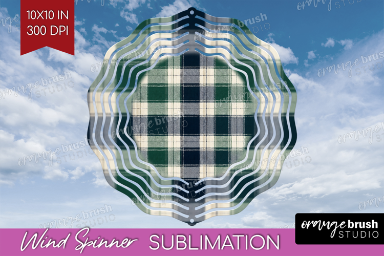 Tartan Plaid Wind Spinner Sublimation PNG - Tartan Pattern