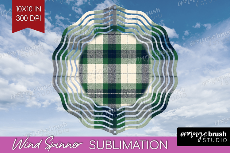Tartan Plaid Wind Spinner Sublimation PNG - Tartan Pattern