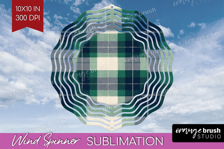 Tartan Plaid Wind Spinner Sublimation PNG - Tartan Pattern