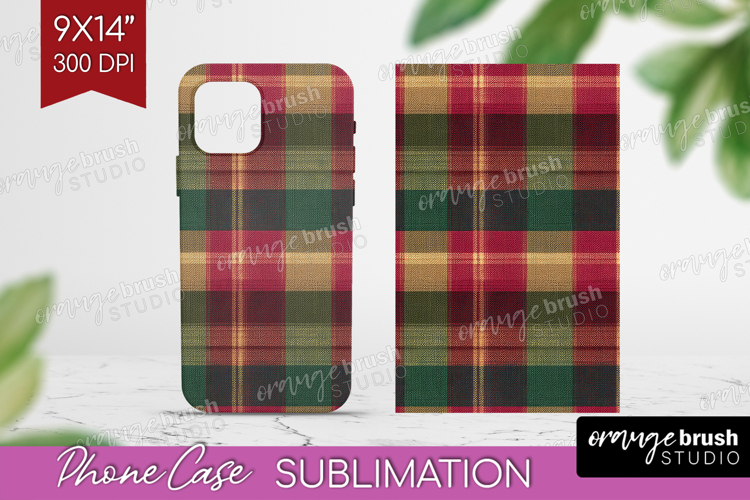 Tartan Plaid Phone Case PNG - Tartan Pattern Case PNG