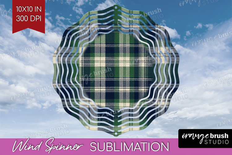 Tartan Plaid Wind Spinner Sublimation PNG - Tartan Pattern
