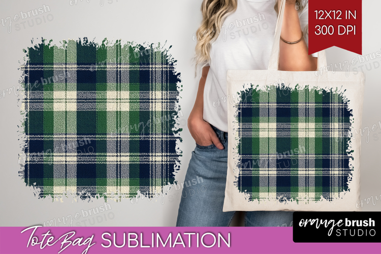 Tartan Plaid Tote Bag - Tartan Pattern Tote Bag PNG