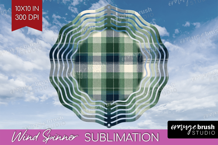 Tartan Plaid Wind Spinner Sublimation PNG - Tartan Pattern