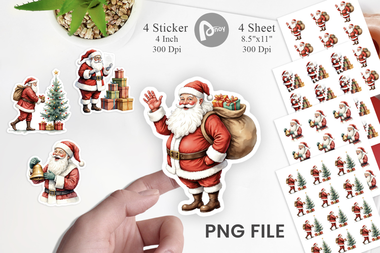 Classic Santa Claus Sticker