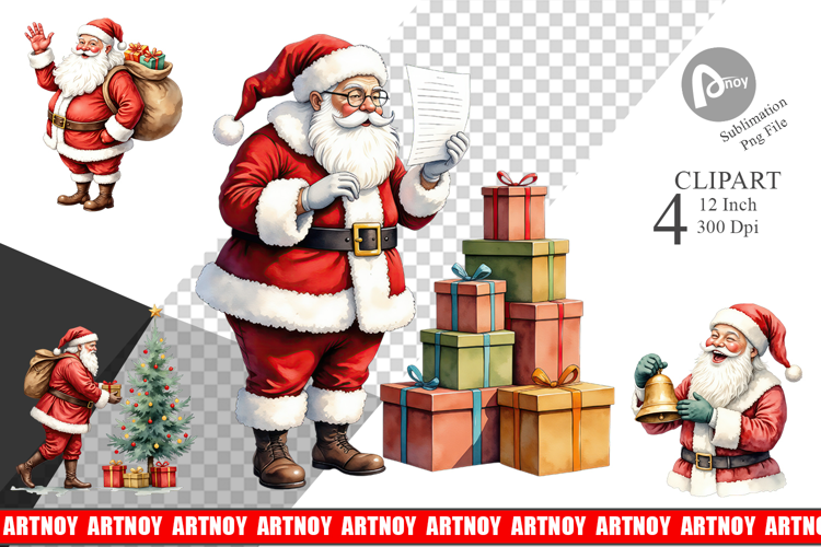 Classic Santa Claus Clipart