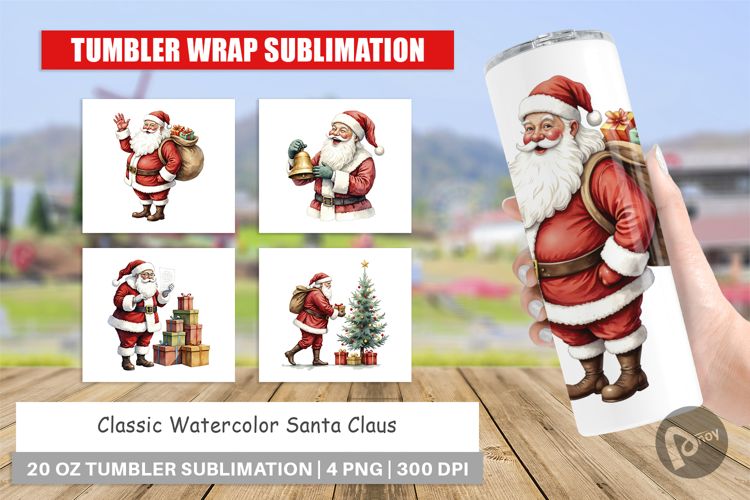 Tumbler Classic Santa Claus