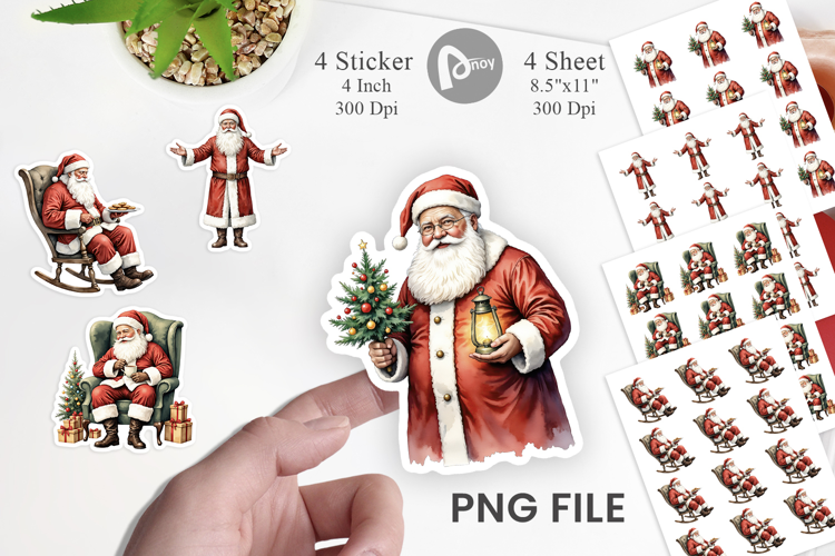 Classic Santa Claus Sticker