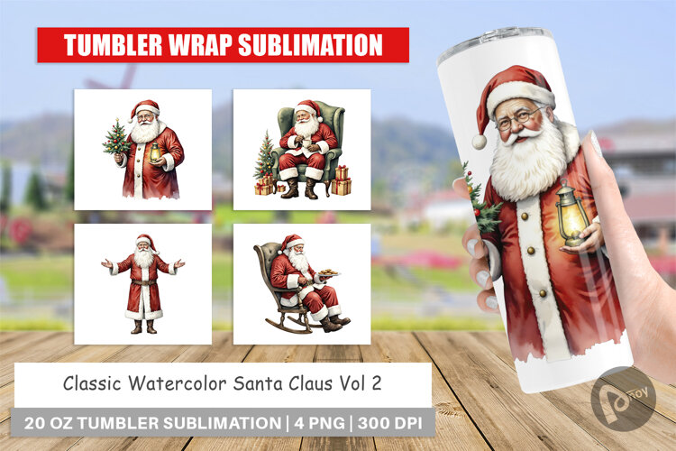 Tumbler Classic Santa Claus example image 1