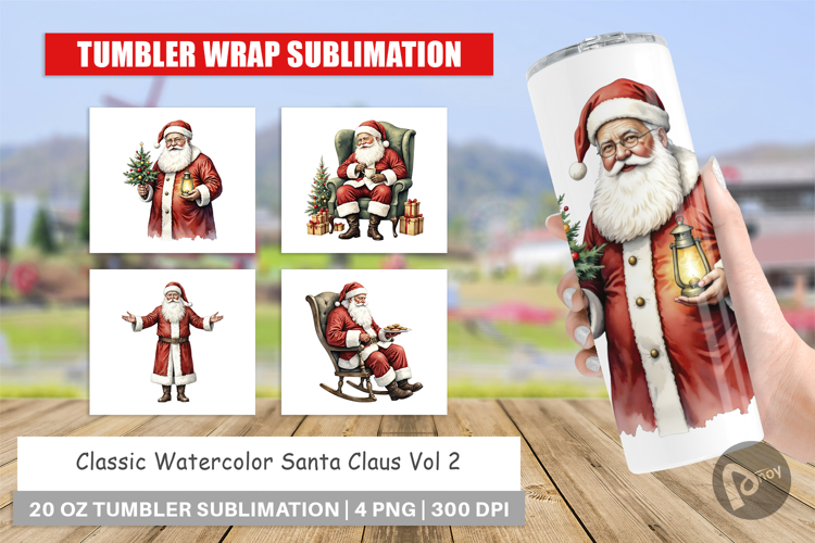 Tumbler Classic Santa Claus