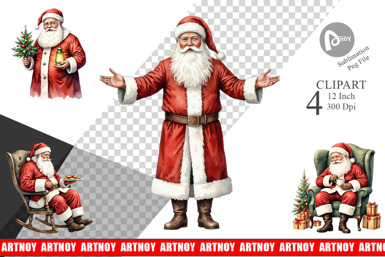 Classic Santa Claus Clipart