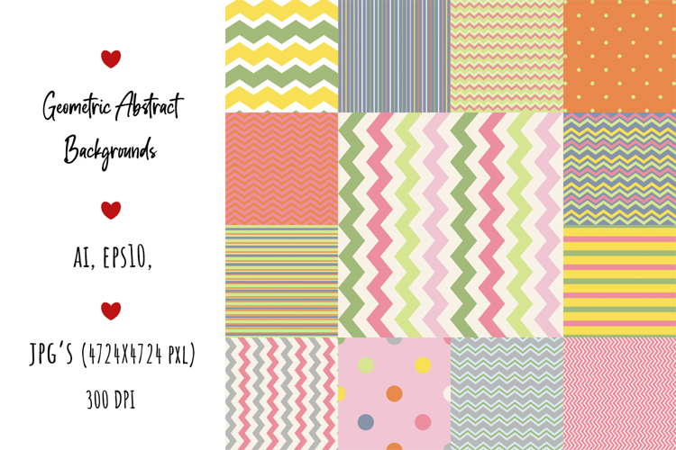 Geometric Pattern Abstract Backgrounds