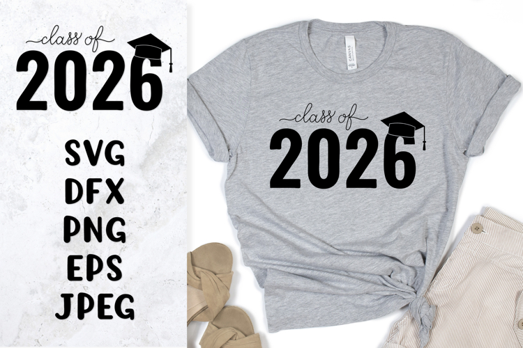 Class of 2026 SVG. Graduation party decorations. Prom sign