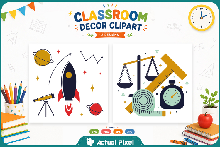 2 Classroom Decor Clipart